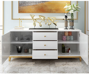 Light Luxury Italy Design Solid Painted Storage Cabinet - IdeaHome24 - Home Decor ideahome24.com
