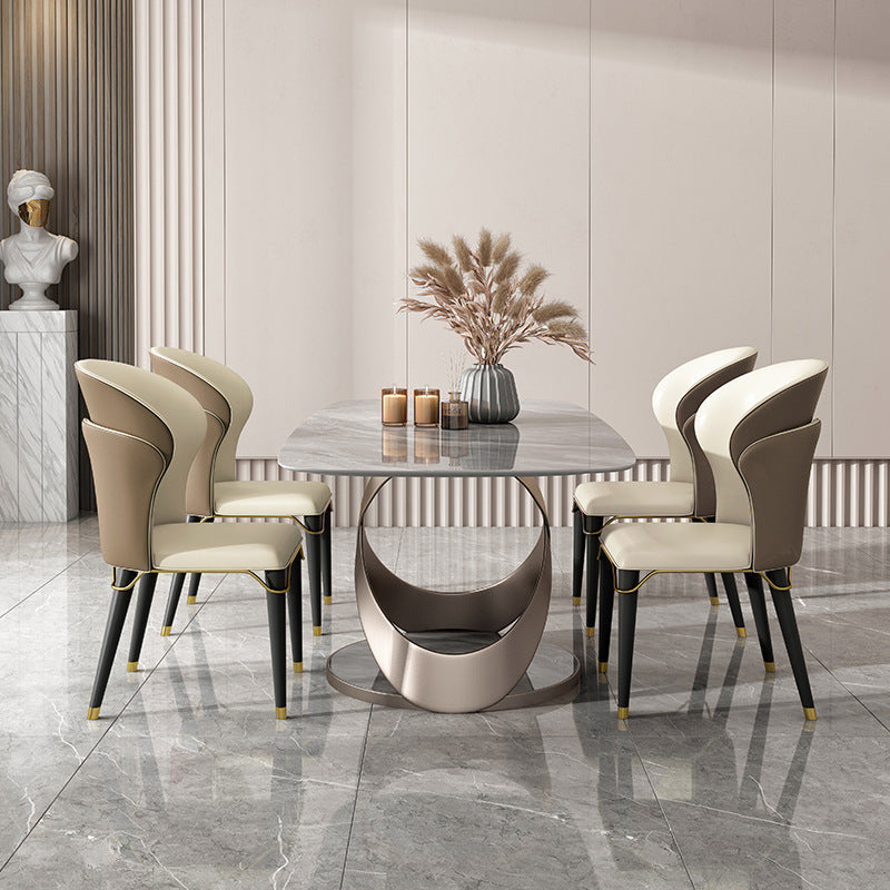 Modern White Color Marble Kitchen and Dining Room Table  CZ0321 - IdeaHome24 - Home Decor ideahome24.com